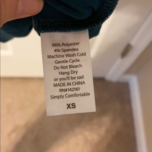 LLR Carly Teal Silver Foil Dress XS Like New! - Picture 5 of 5